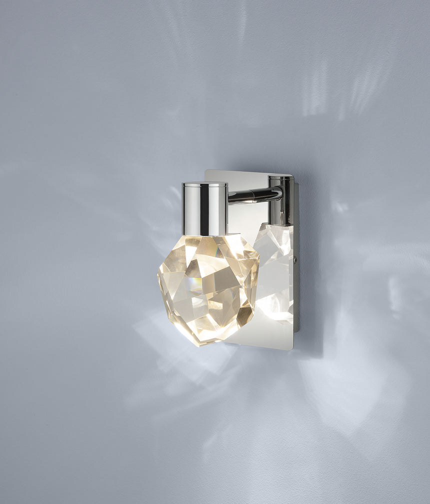 Aplique de pared Trio Verano LED cromo 254510106