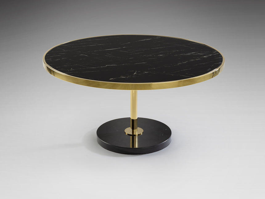 Mesa de centro Schuller Dekala dorado y negro acero 45cm vista 4