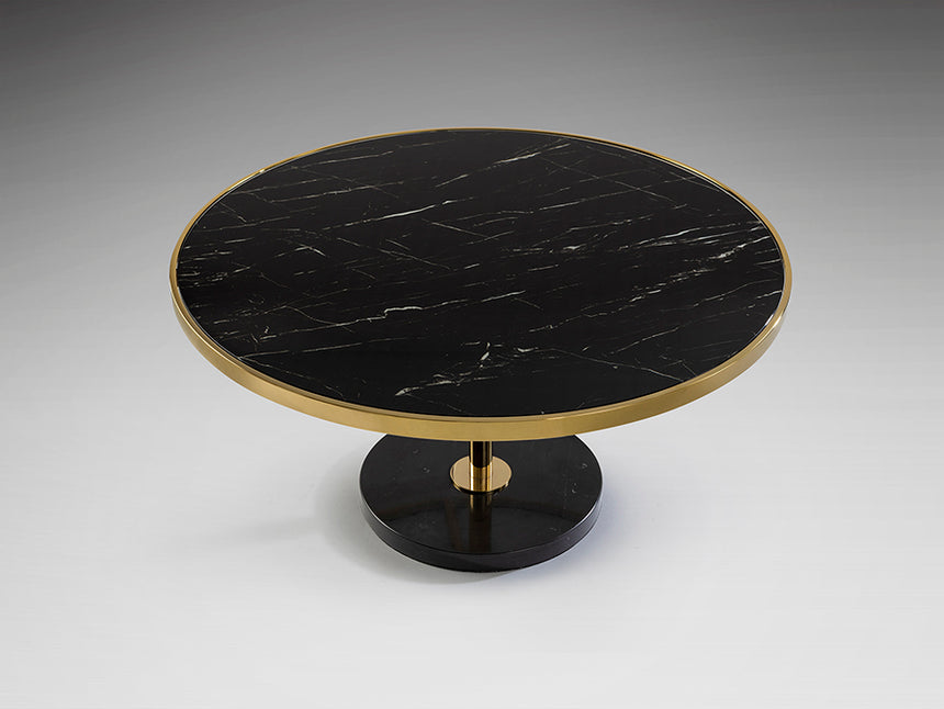 Mesa de centro Schuller Dekala dorado y negro acero 45cm 258326 - imagen 7