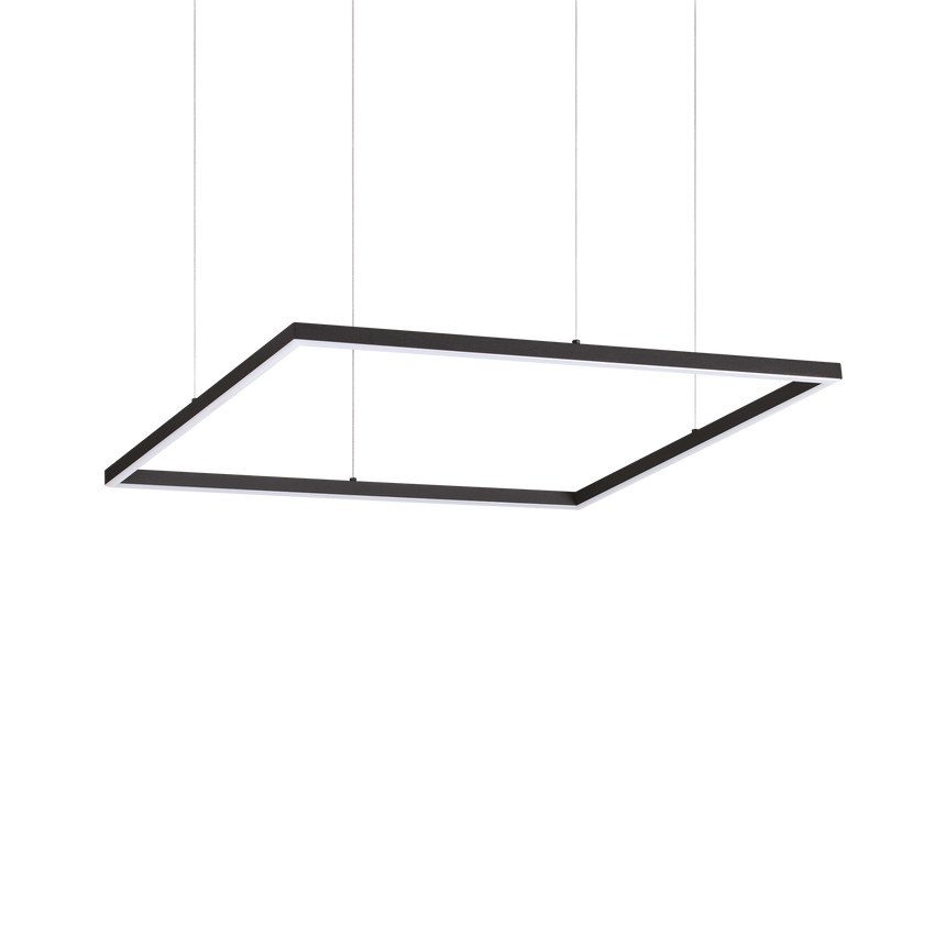 Lámpara colgante Ideal Lux Oracle Slim negro LED 44W 3000K Ø70cm 259185