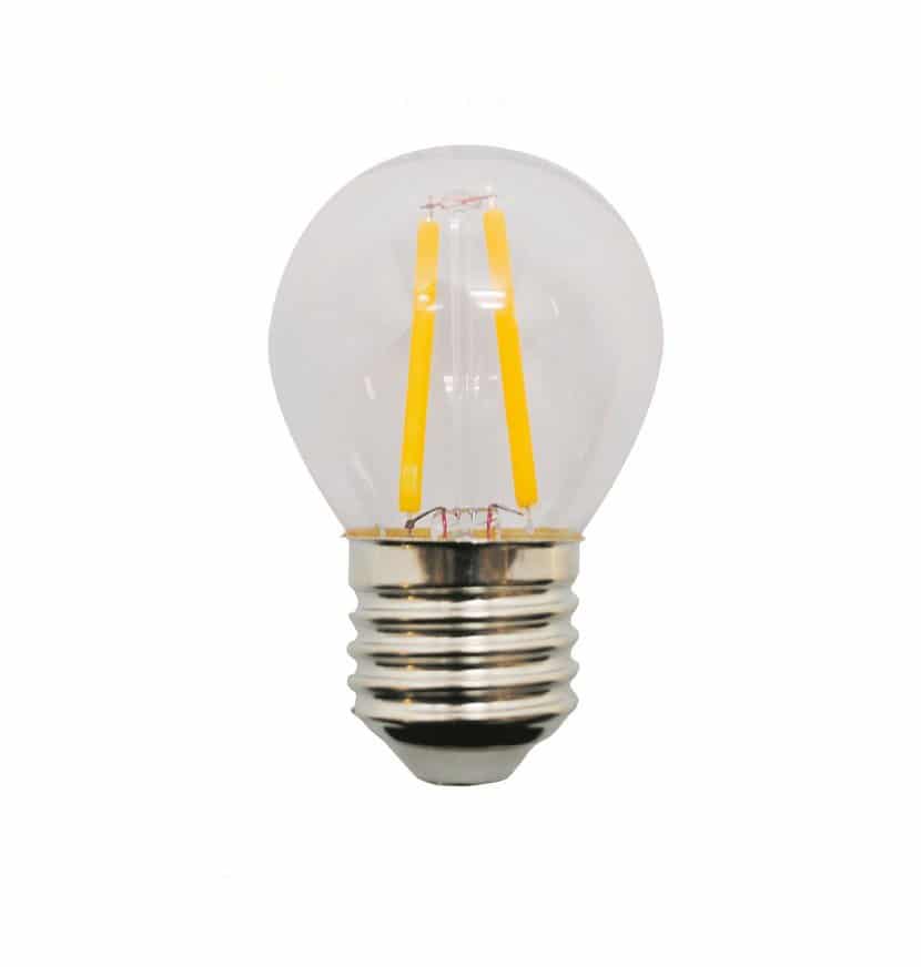 EB SPHERICAL BULB LED FILAMENT E27 2W 2000K WARM LIGHT