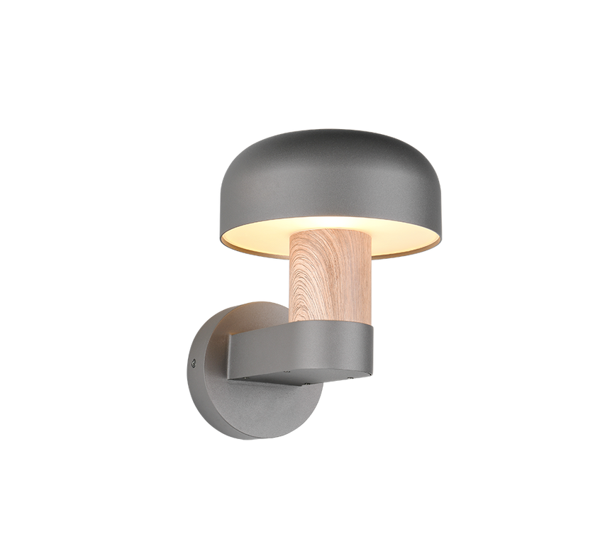 Aplique de exterior Trio Fraser imitación madera IP54 262560135