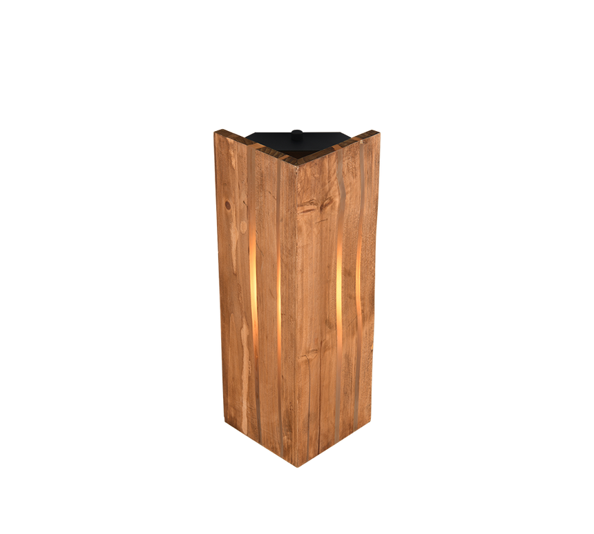 Aplique de pared Trio Karuni LED natural finish 2700K 263300130
