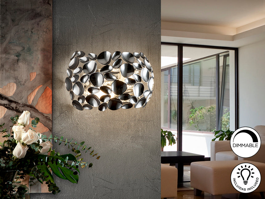 Lámpara aplique de pared Schuller Narisa 2 luces cromo - vista 2