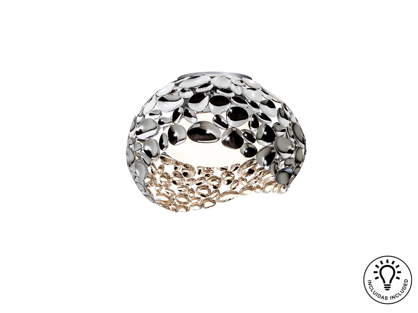 Plafón Schuller Narisa 5 luces cromo Ø47cm 266866