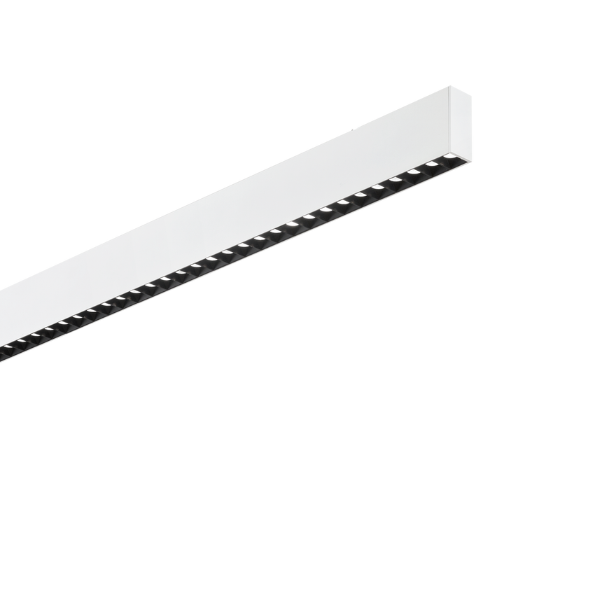 Sistema lineal Ideal Lux Steel blanco LED 2 luces 36W 4000K Ø107cm 267159
