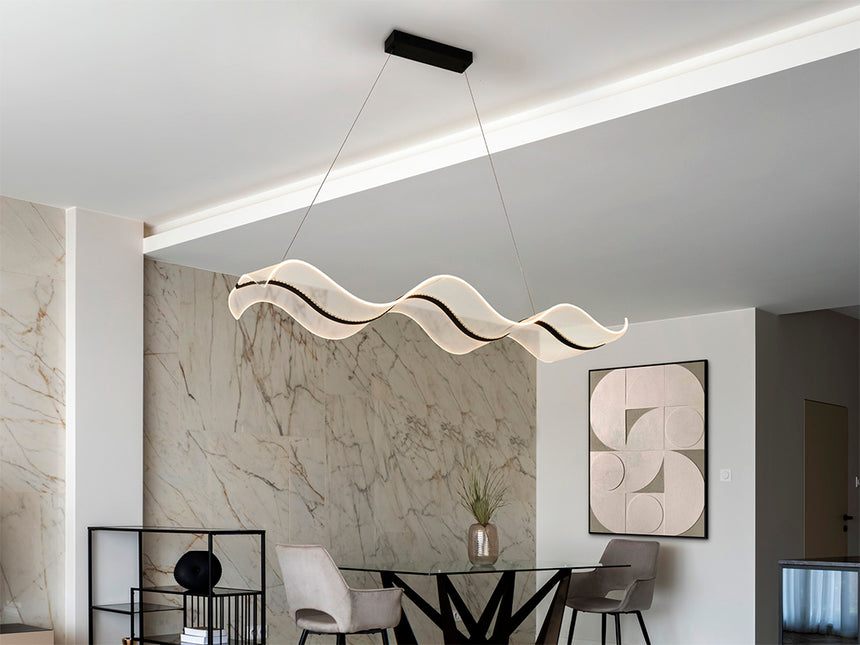 Schuller Olas Lámpara de techo colgante negro 268213