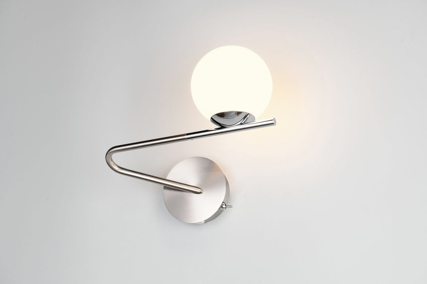 Aplique de pared Trio Flaming LED níquel mate 3000K 268970107