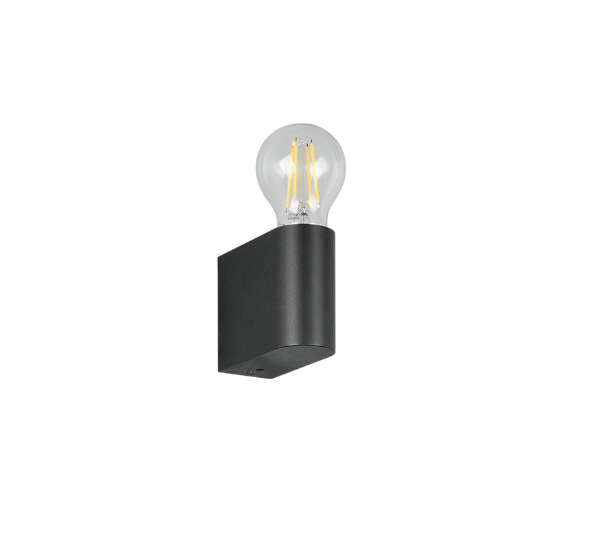 Aplique de pared Trio Pratella LED negro mate 2700K IP44 269370132