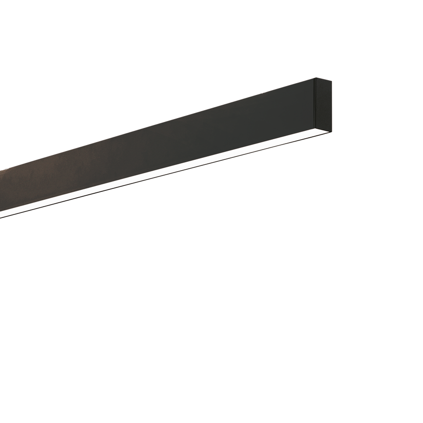 Sistema lineal Ideal Lux Steel negro LED 2 luces 36W 3000K Ø107cm 270197