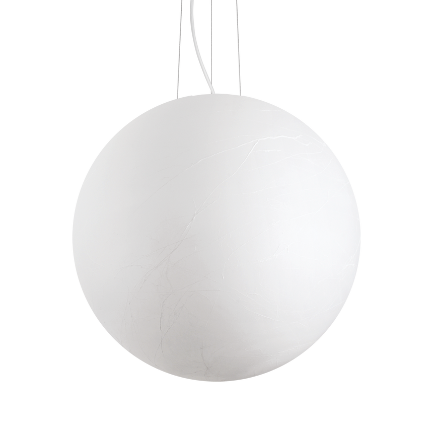 Lámpara colgante Ideal Lux Carta blanco cristal 60W Ø60cm 272139