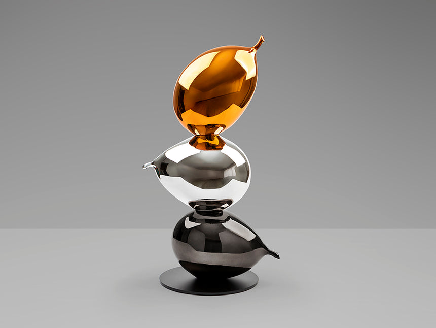Figura decorativa Schuller Globos naranja y plata 272612 - imagen 6