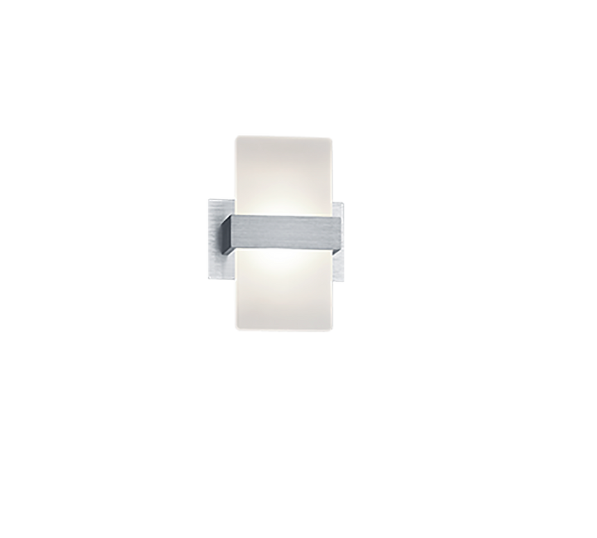 Aplique de pared Trio Platon LED brushed aluminium 3000K regulable 2