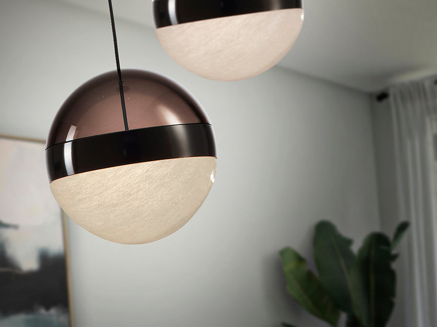 Schuller Orbes Lámpara de techo colgante 1 luz cromo negro D12 276139