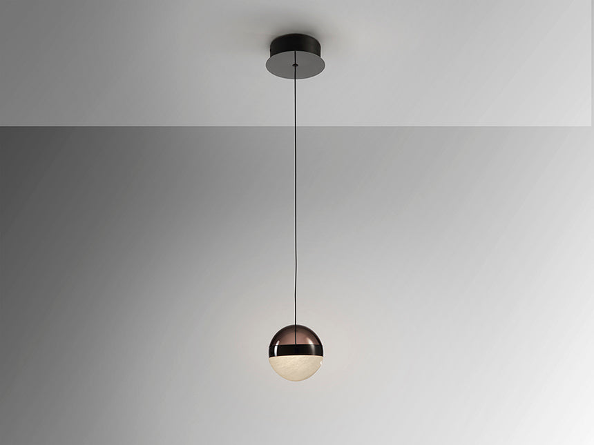 Schuller Orbes Lámpara de techo colgante 1 luz cromo negro D12 276139