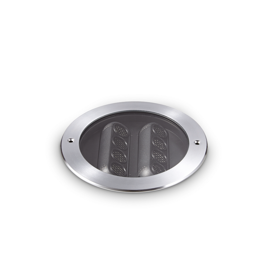 Empotrable de exterior Ideal Lux Taurus acero LED 14W IP67 Ø25,5cm 277028