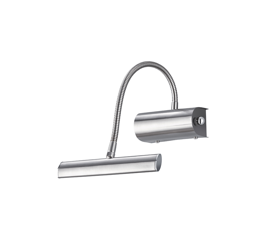 Aplique de pared Trio Curtis LED níquel mate 3000K regulable 35cm 279770107