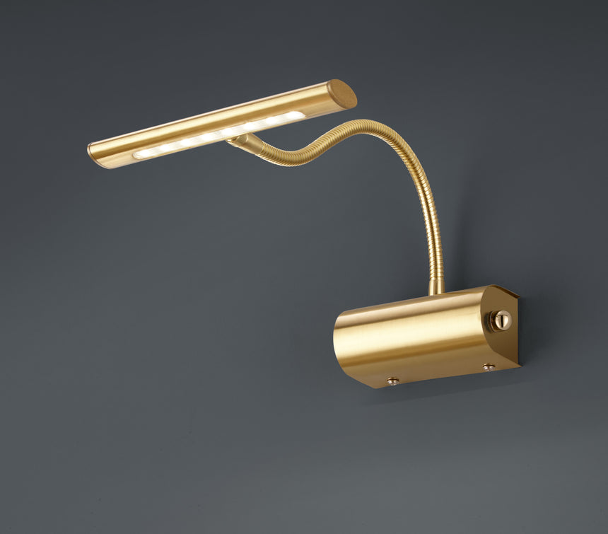 Aplique de pared Trio Curtis LED bronce mate 3000K regulable 35cm 279770108