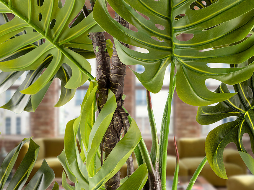 Planta artificial Schuller Monstera cemento 210cm 281003 - imagen 4