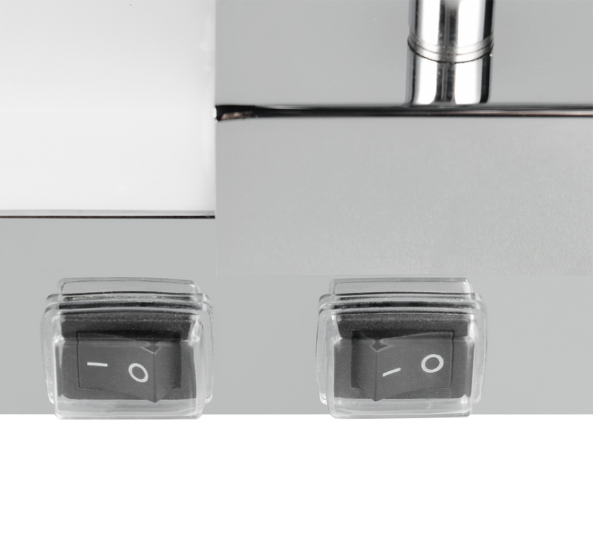 Aplique de baño Trio Enrico LED cromo IP44 281479306