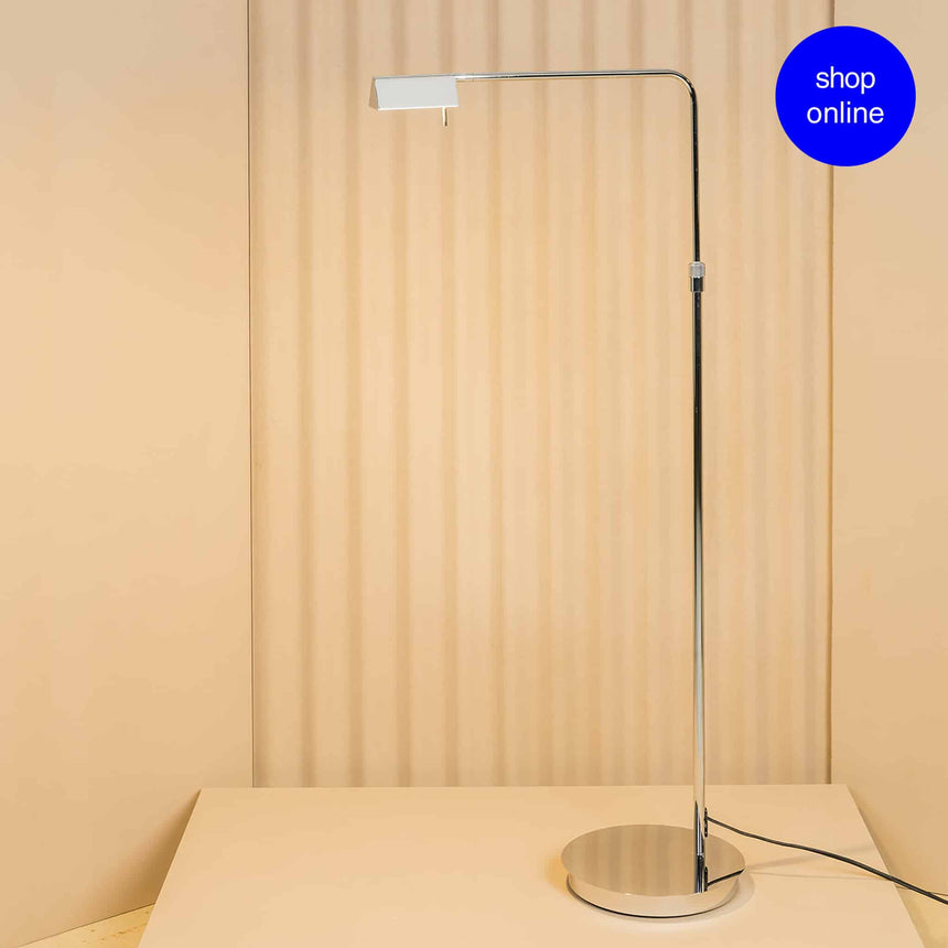 Faro ACADEMY Lámpara pie de salón 3000K cromo 28204