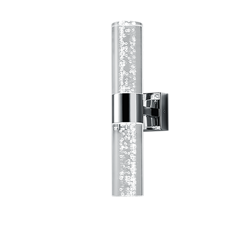 Aplique de baño Trio Bolsa LED cromo 3000K regulable IP44 2