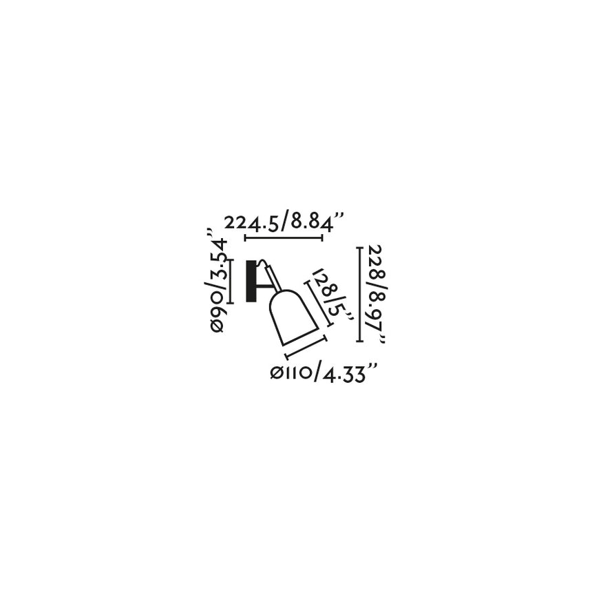 Lámpara de pared aplique Faro Studio E14 LED blanco mate 28258 - vista alternativa