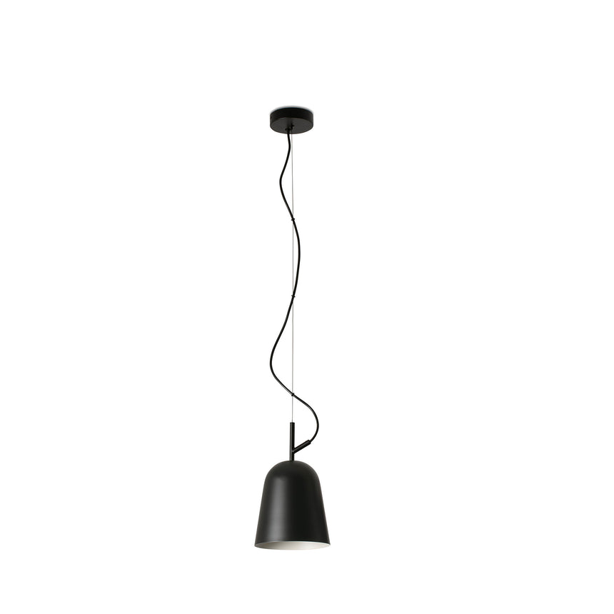 Lámpara de techo colgante Faro Studio E27 LED negro mate 28263