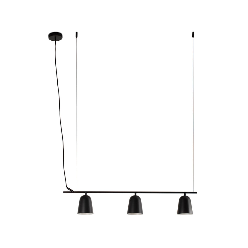 Lámpara de techo colgante Faro Studio E14 LED negro mate 28266