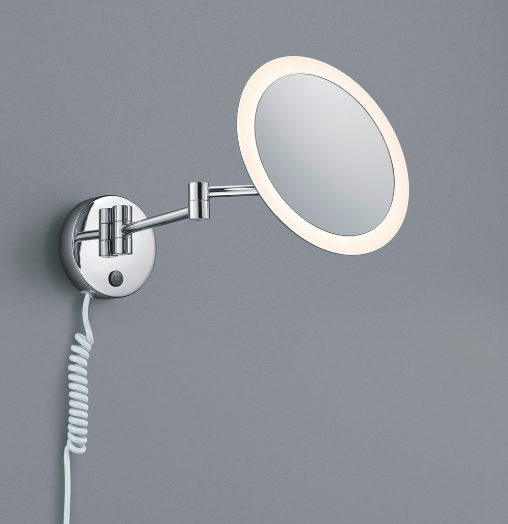 Espejo de baño VIEW cromo IP44 aumento 3x Ø21,6cm 282990106