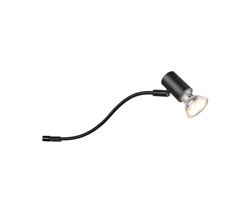 Aplique de baño Trio Giada negro mate IP44 283400132