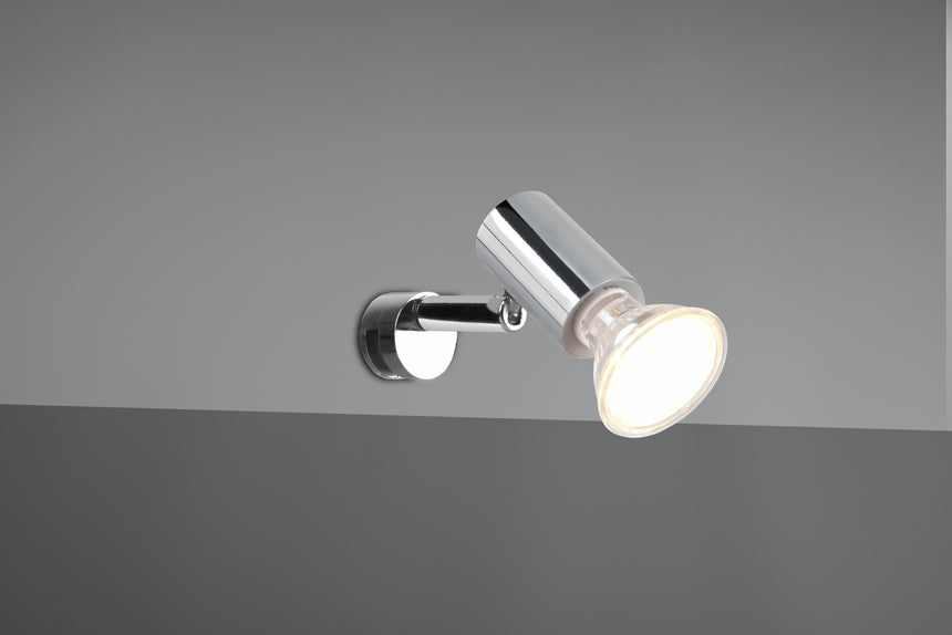 Aplique de baño Trio Lorenzo LED cromo 3000K IP44 283500106
