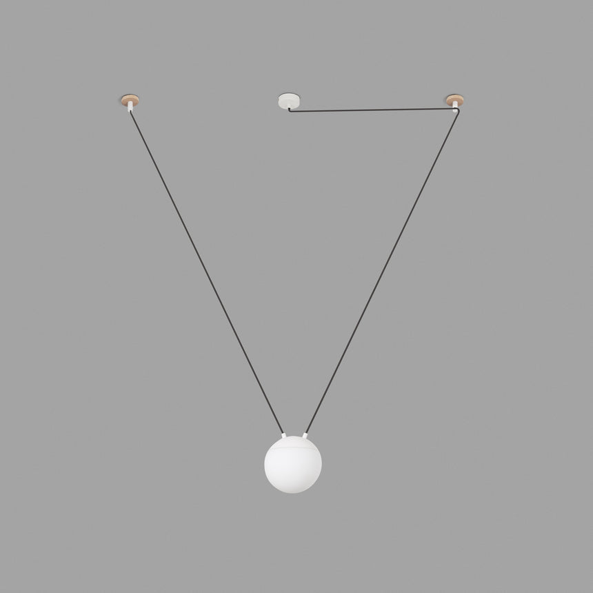 Faro MINE GLASS SPACE Pendant Ceiling Lamp White 1L 28375-1L