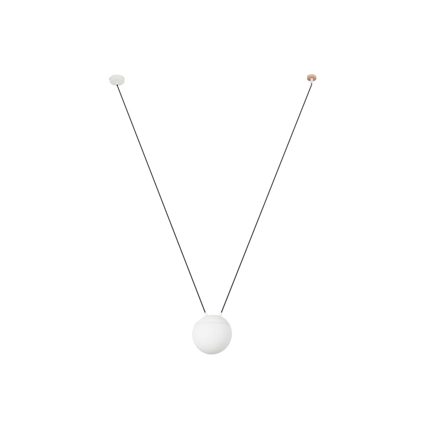 Faro MINE GLASS SPACE Pendant Ceiling Lamp White 1L 28375-1L