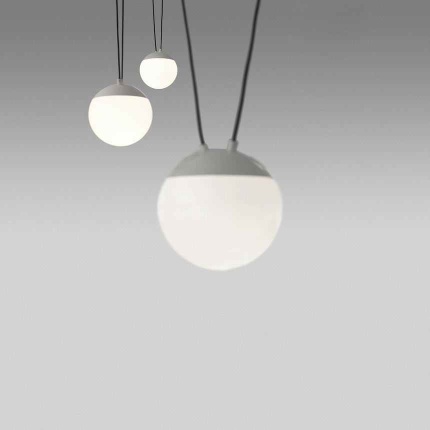 Faro MINE GLASS SPACE 3-Light Pendant Ceiling Light White 28375-3L