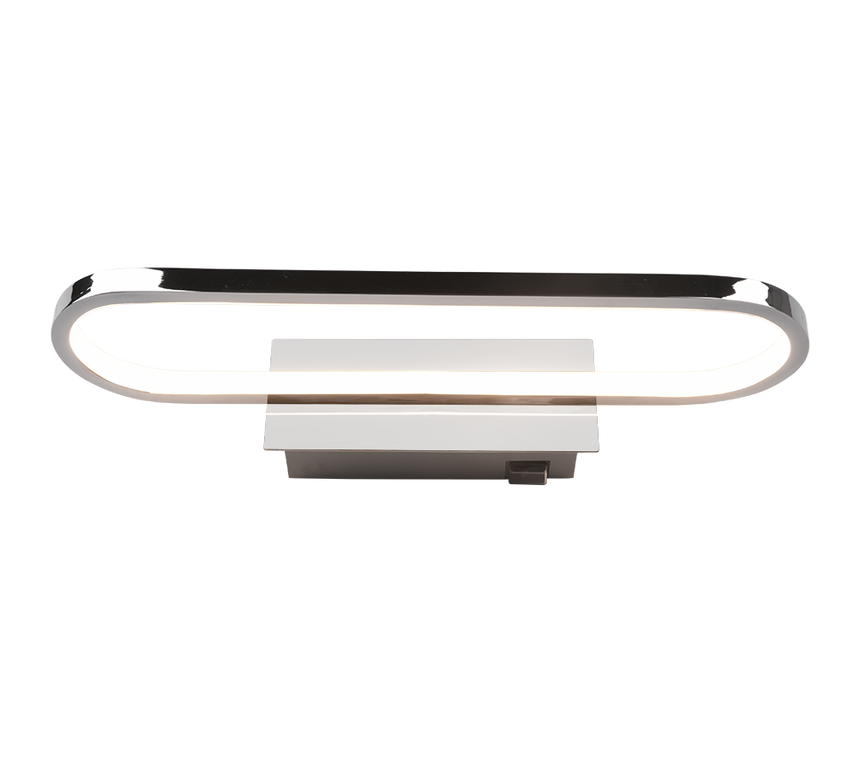 Aplique de baño Trio Gianni LED cromo 3000K IP44 283770106