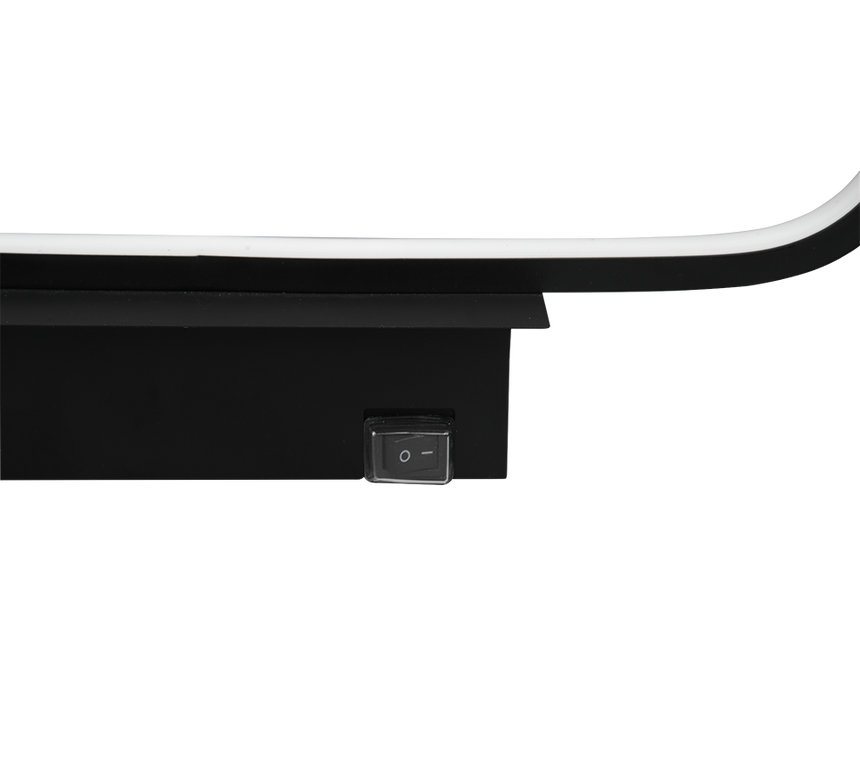 Aplique de baño Trio Gianni LED negro mate 3000K IP44 283779132