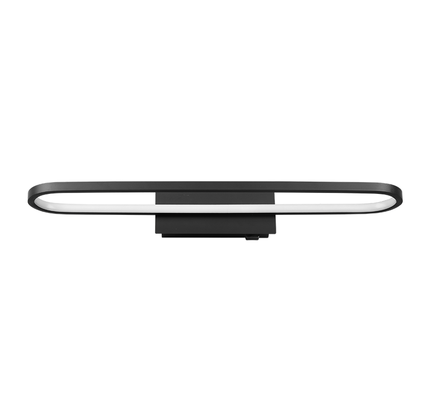Aplique de baño Trio Gianni LED negro mate 3000K IP44 283779132