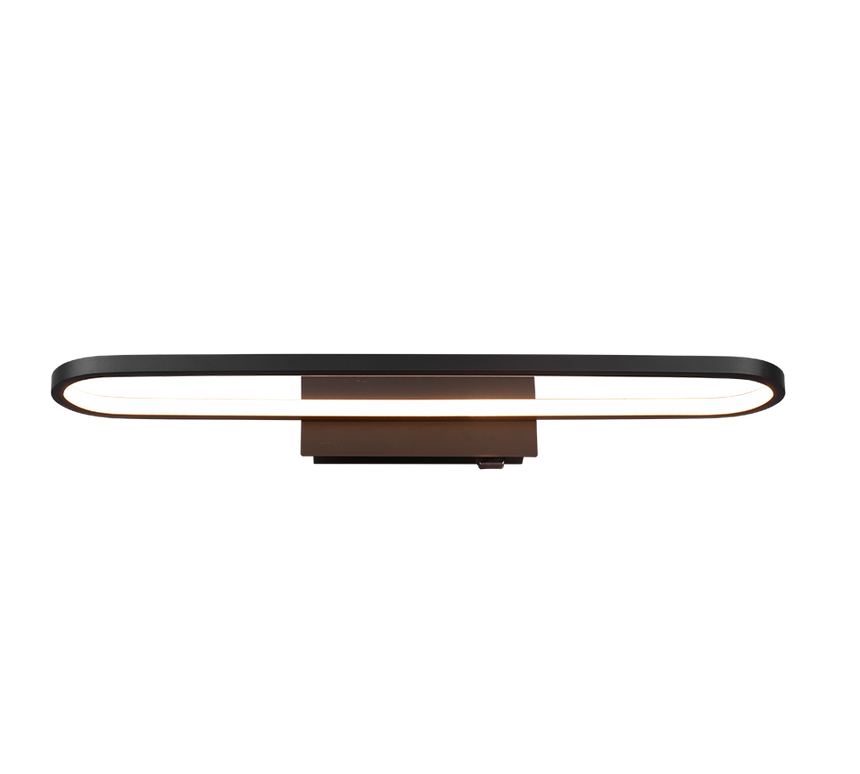 Aplique de baño Trio Gianni LED negro mate 3000K IP44 283779132