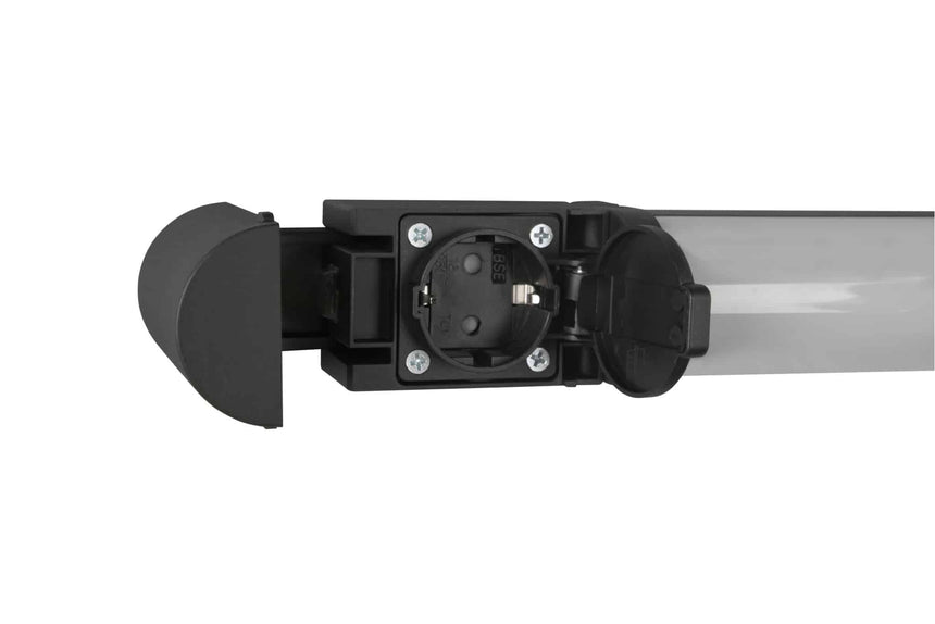 Trio Piera Black mat plastic LED wall light 284071232