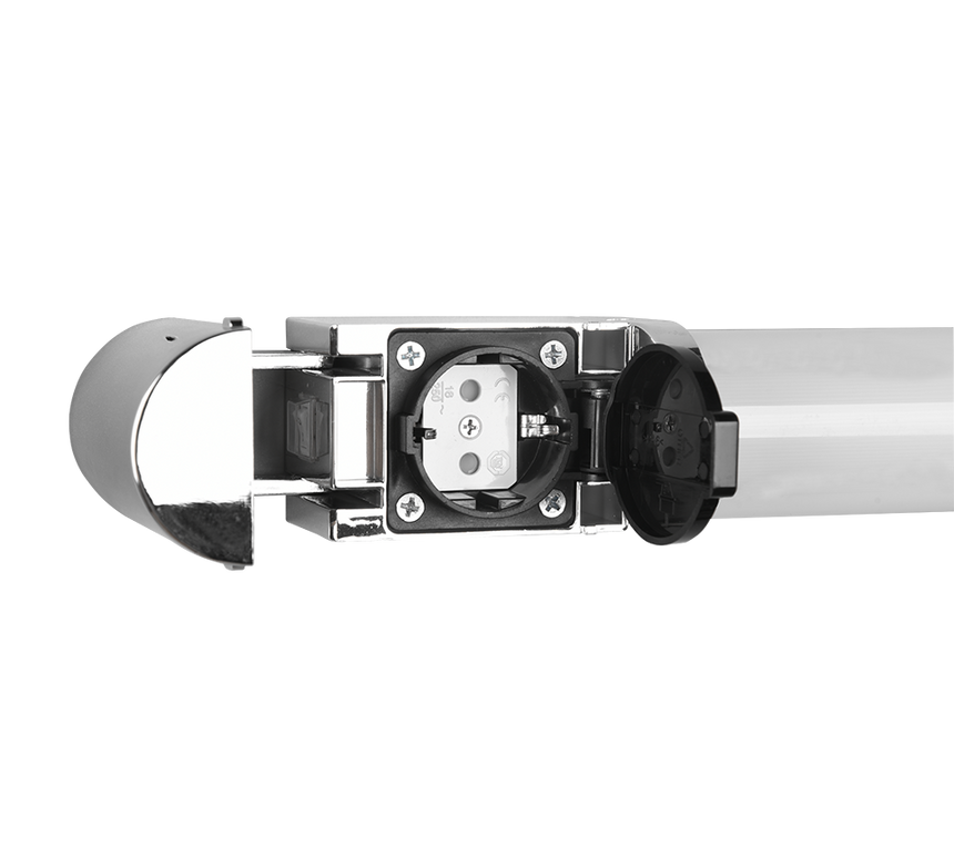 Aplique de baño Trio Piera LED cromo 3000K regulable IP44 284074206