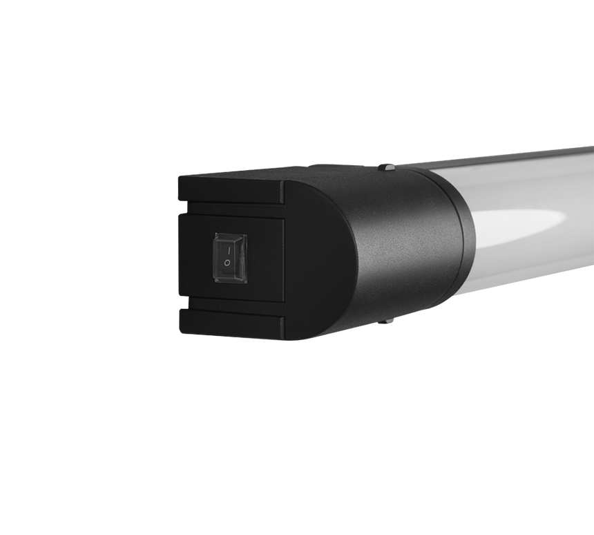Aplique de baño Trio Piera LED negro mate 3000K regulable IP44 284074232