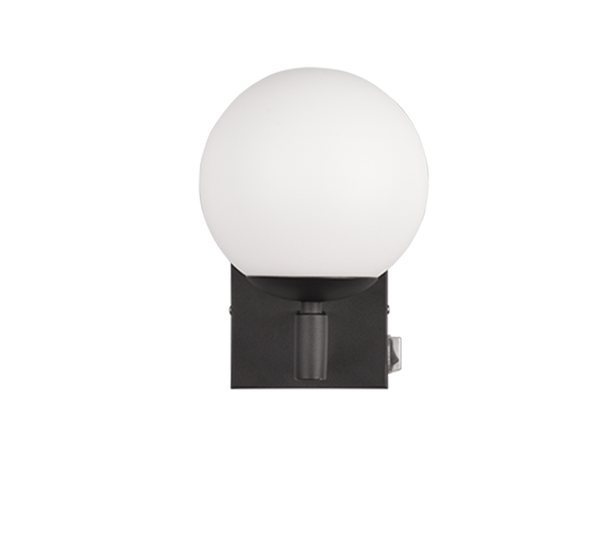 Aplique de baño Trio Kula LED negro mate 2700K IP44 284270132