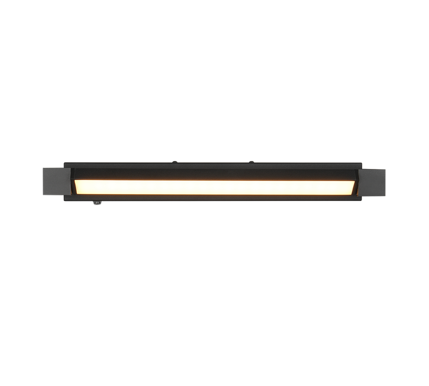 Aplique de baño Trio Fabrizio LED negro mate IP44 284770132