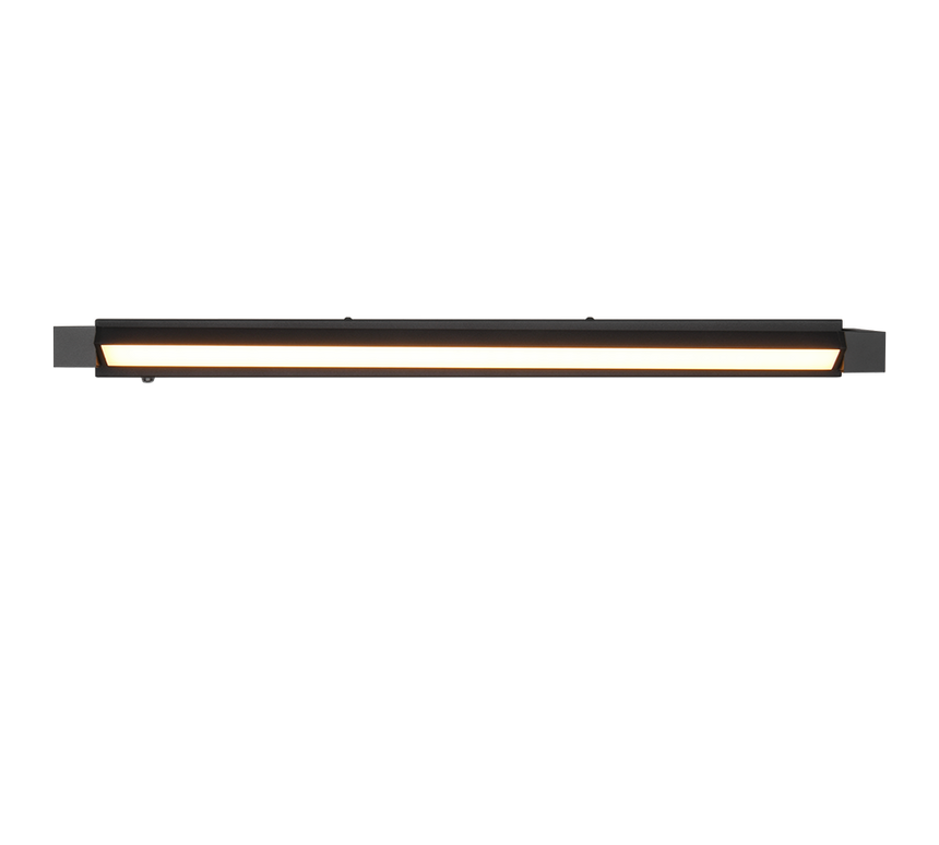 Aplique de baño Trio Fabrizio LED negro mate IP44 284779132