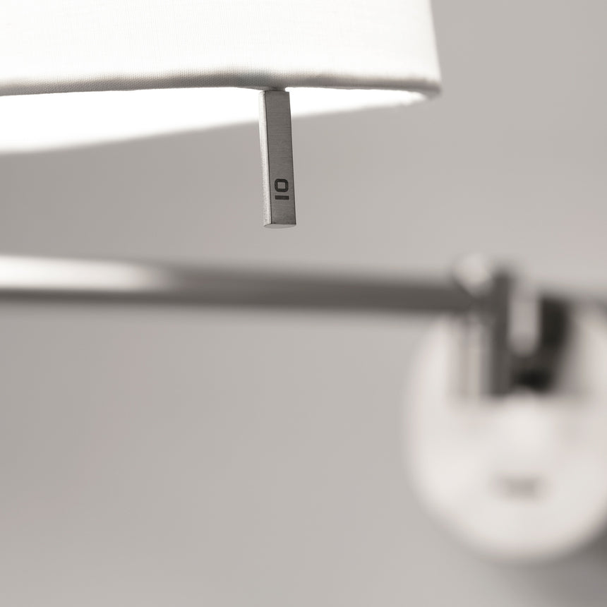 Faro DESLIZ Nickel wall lamp 28480