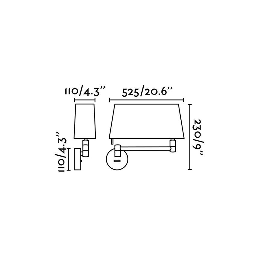 Faro DESLIZ White wall lamp 28481