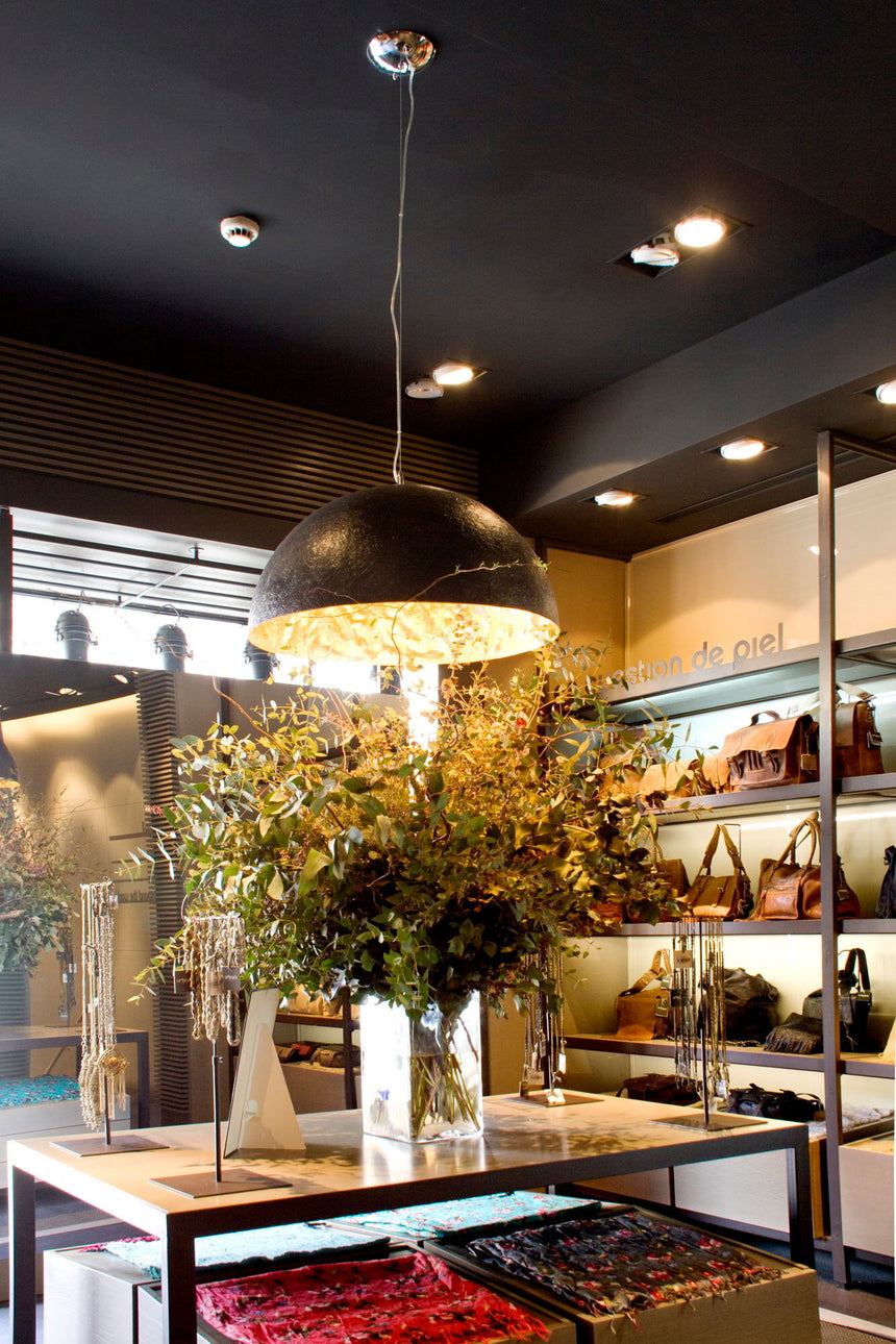 Faro MAGMA Black and gold pendant lamp 29468