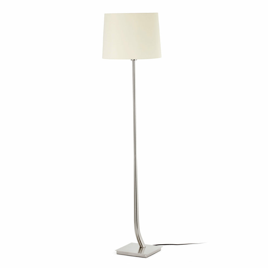 Faro REM Lámpara de pie níquel mate/beige 29686-08