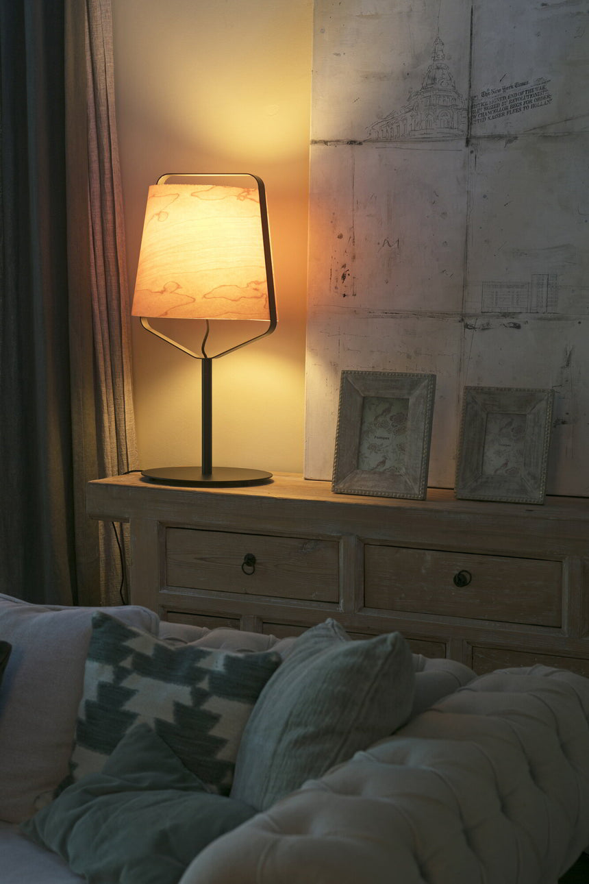 Faro STOOD Black and wood table lamp 29846